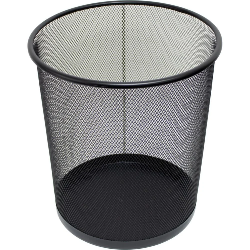 Lixeira Para Escritorio Aramado 12L Preto Yins