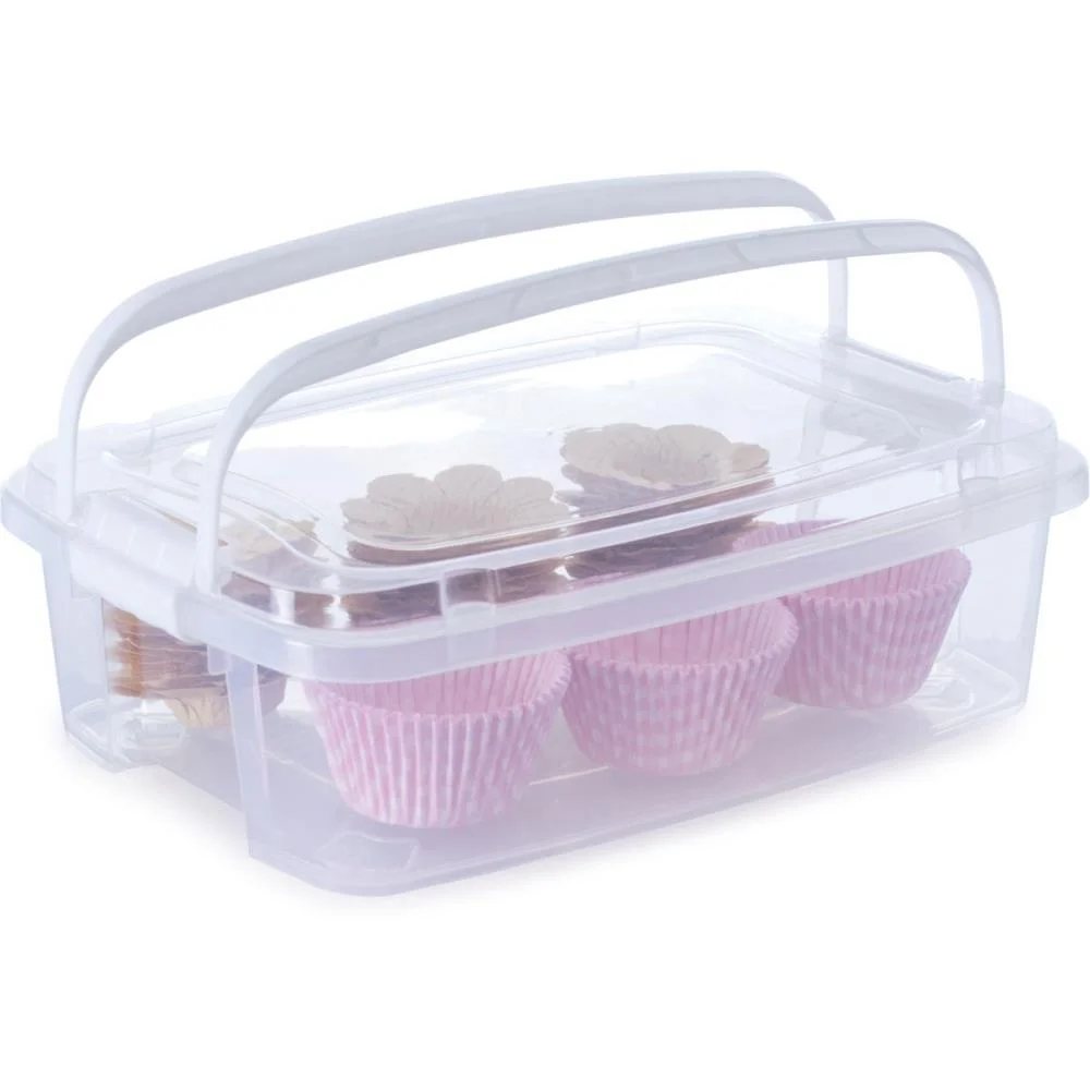 Caixa Plástica Multiuso Gran Box Baixa Alça/Trava 5L Plasutil