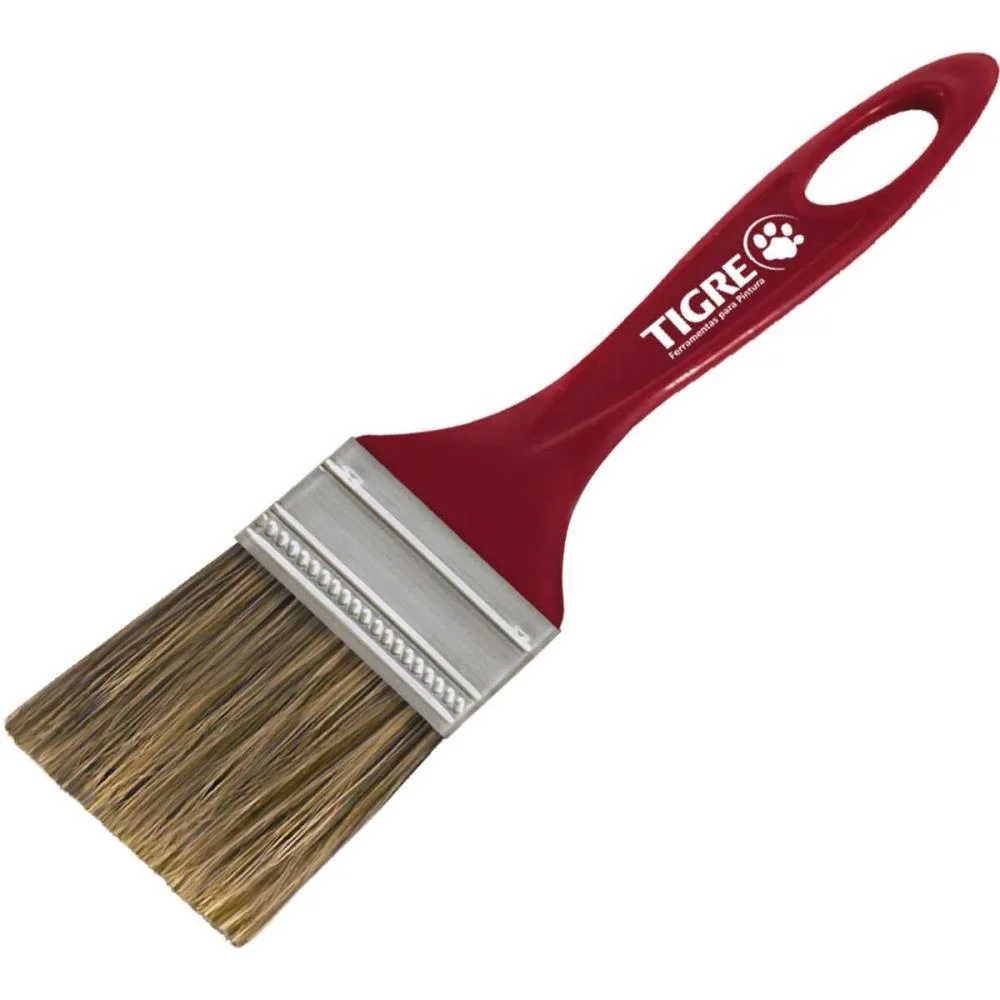 Trincha De Pintura 500 Simples 1 Pol.multiuso Pinceis Tigre (Pct.c/12)