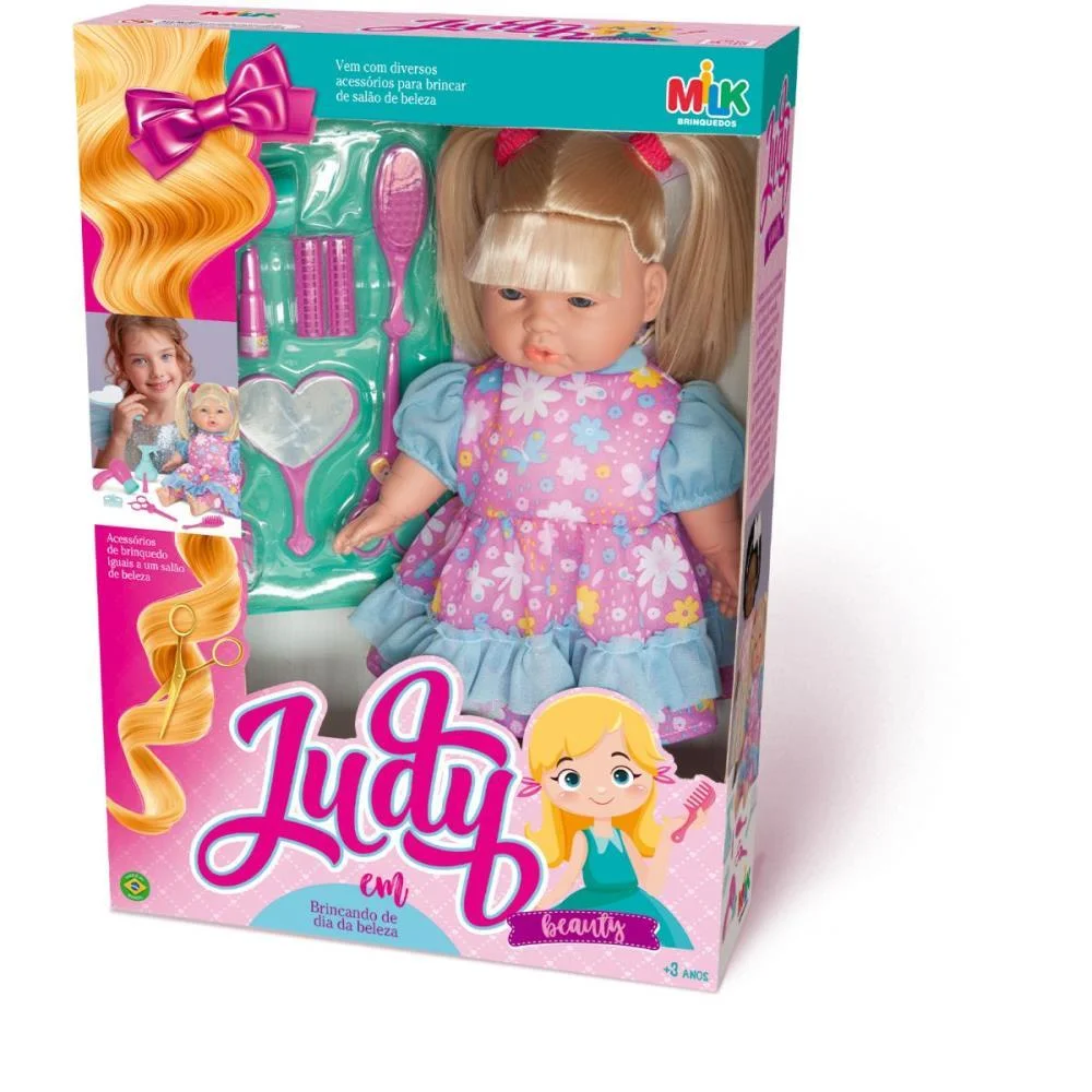 Boneca Judy Beauty 34Cm C/Acessorios Milk