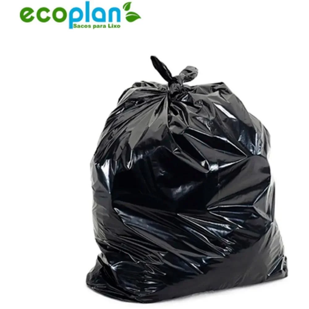 Saco Para Lixo 105L Preto 70X80Cm Reforcado Ecoplan (Pct.c/50)
