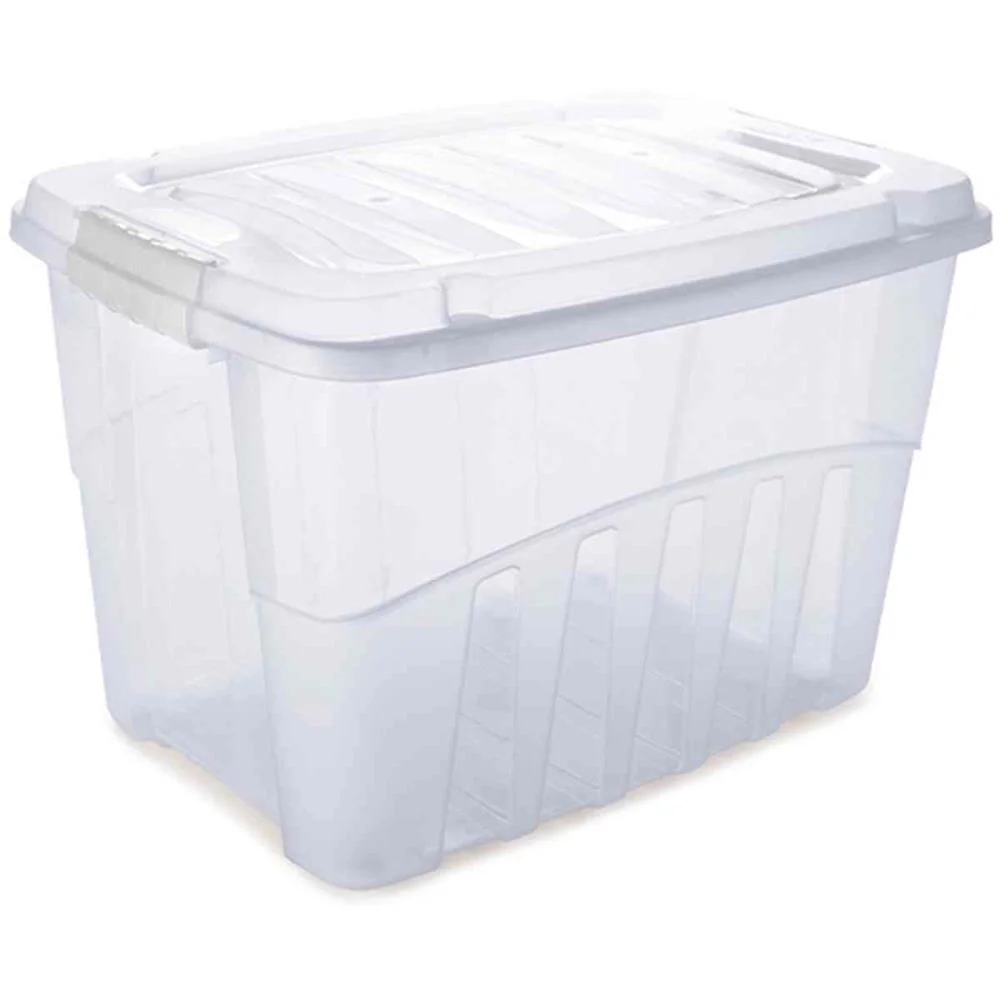 Caixa Plastica Multiuso Gran Box Alta Incolor 19,8L Plasutil