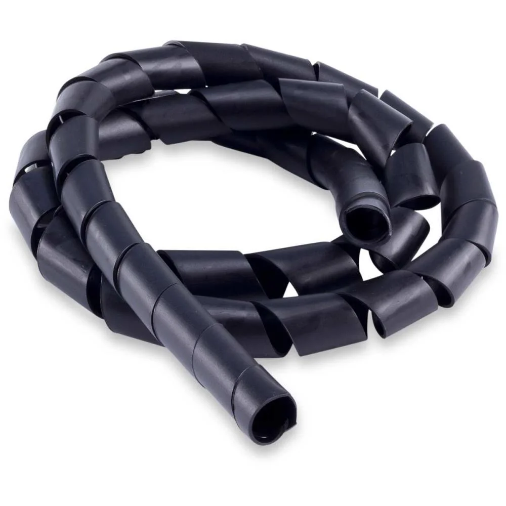 Organizador De Cabos Espiral 20Mmx1,5Mm 3Mts. Preto Force Line