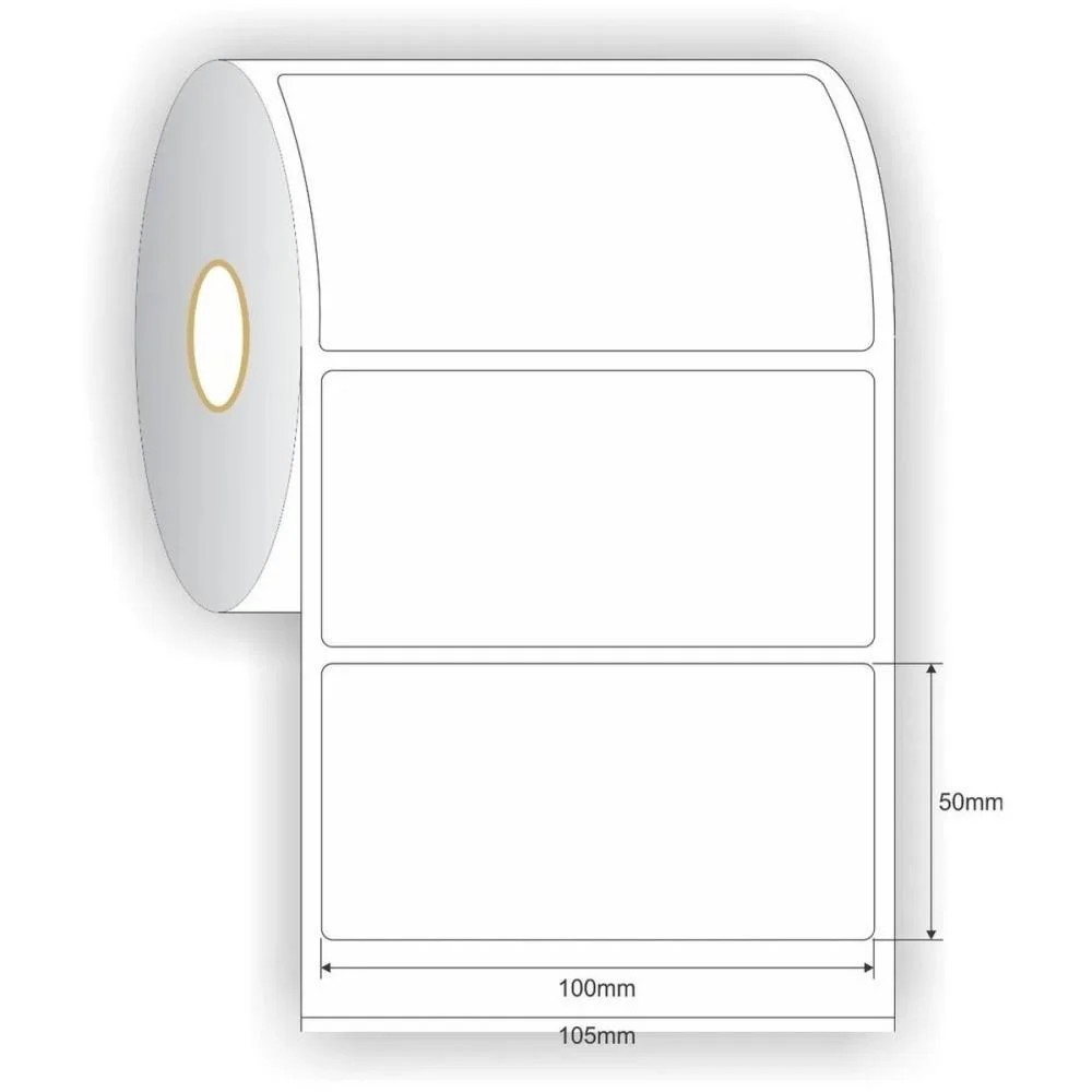 Etiqueta Adesiva Couche 100X50X30M C/600Etiq. Creative (Rolo)