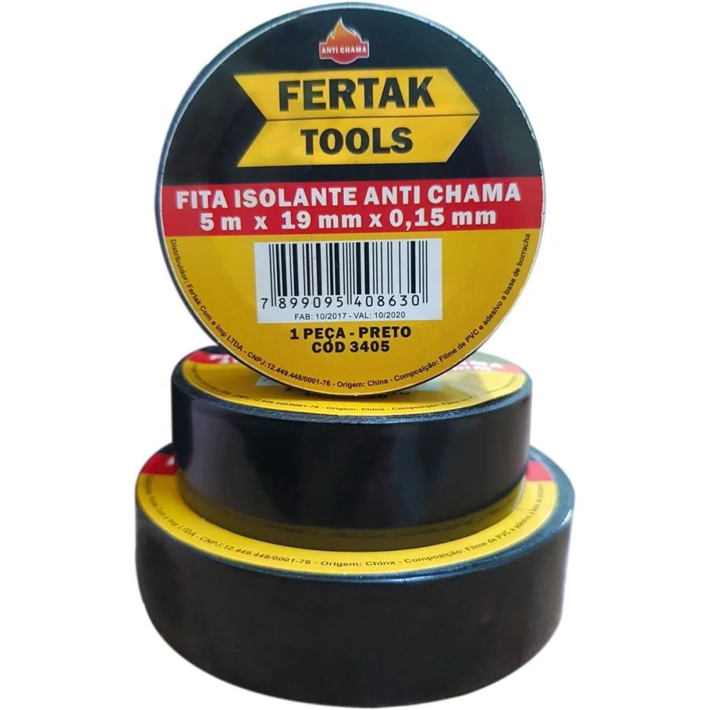 Fita Isolante 19Mmx5M. 0.15Mm Fertak (Pct.c/10)