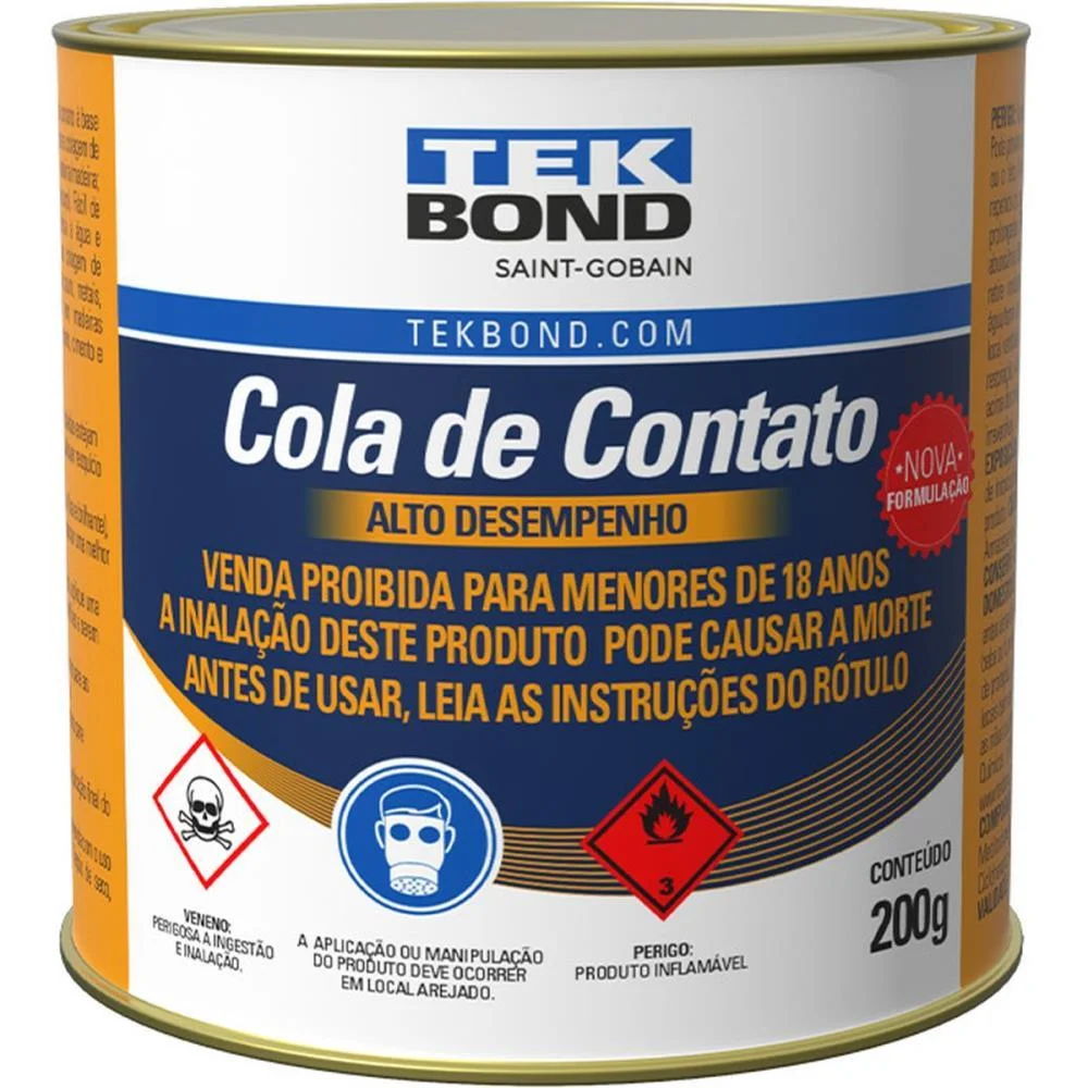 Cola De Alta Resistencia Cola De Contato 200G Tekbond