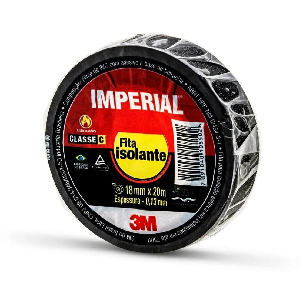 Fita Isolante Imperial Slim 18Mmx20M 3M (Pct.c/10)