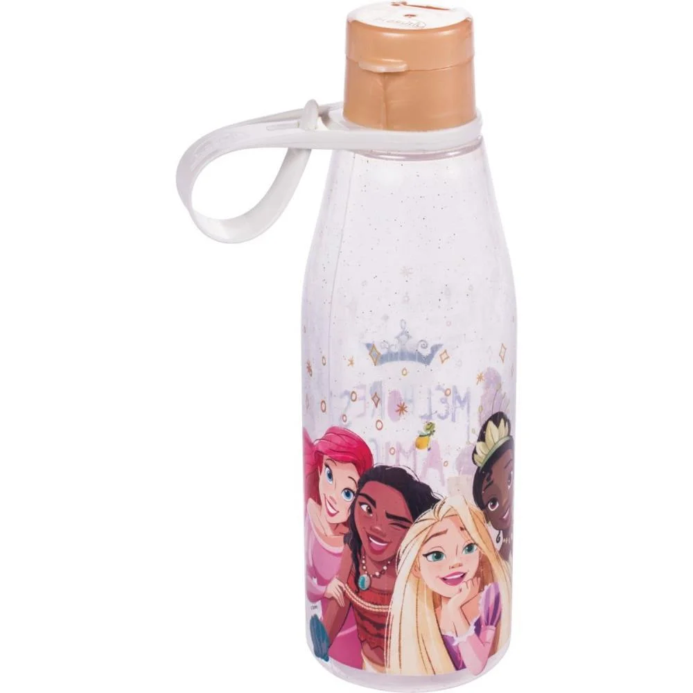 Garrafa Plastica Princesas Abre Facil 530Ml Plasutil
