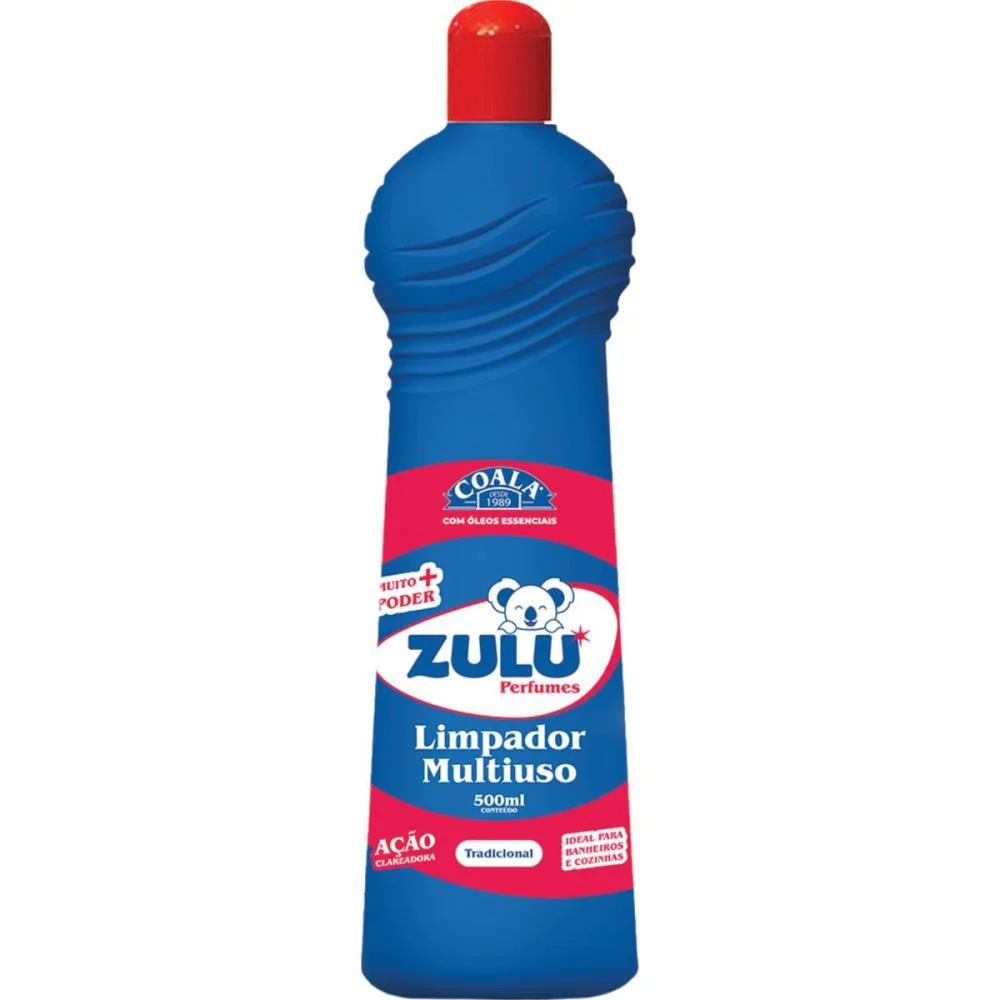 Limpador Multiuso Zulu Tradicional 500Ml Coala (Cx.c/12)