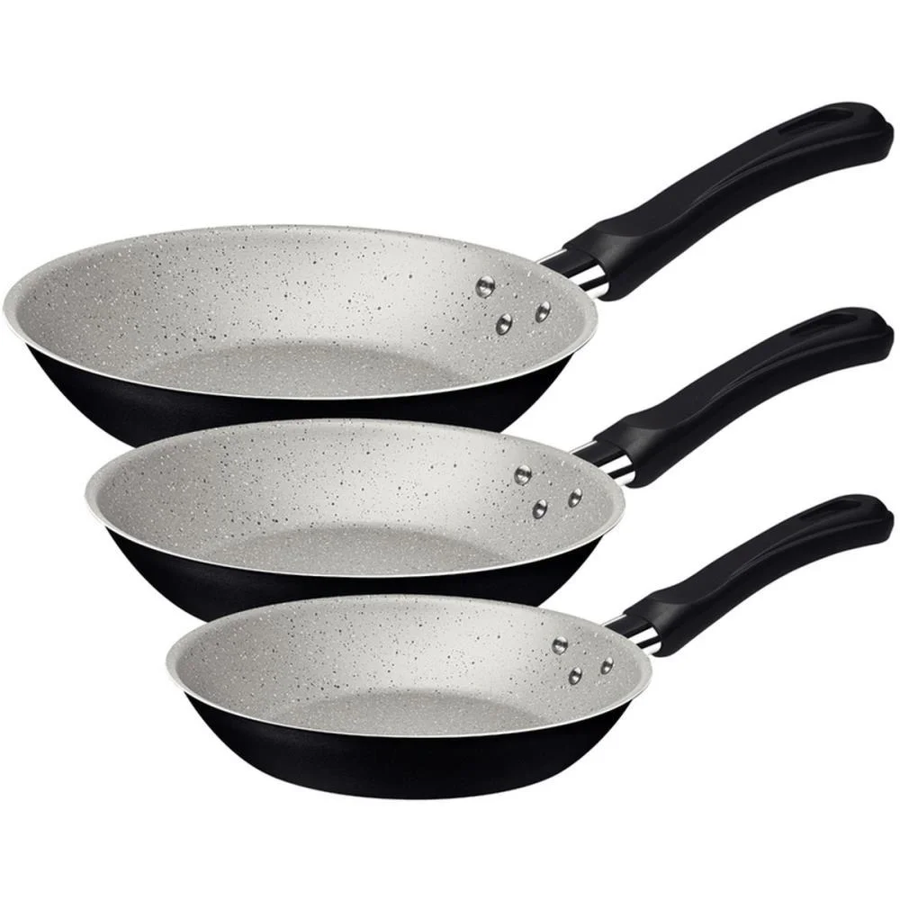 Panela Frigideira Jogo Caribe 3Pcs Pt Tramontina