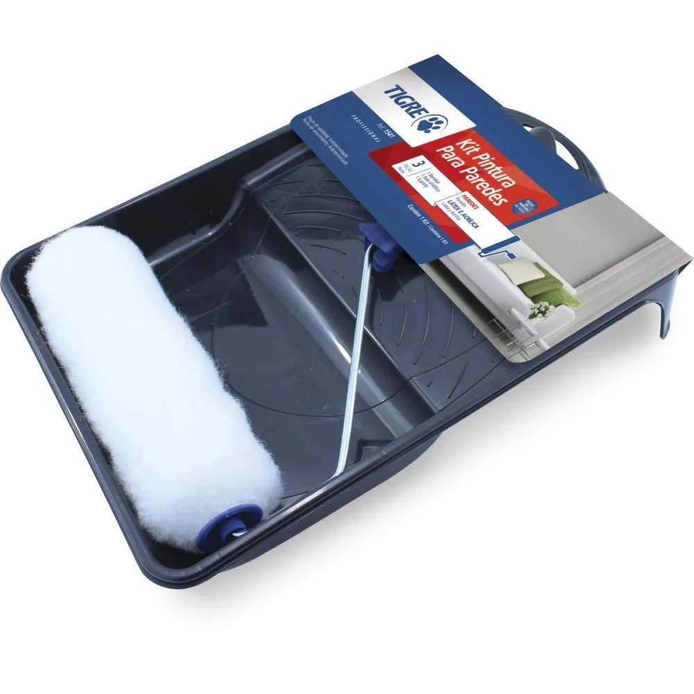Rolo De Pintura Rolo De La Alta Econ.kit 3Pcs Pinceis Tigre (Kit)
