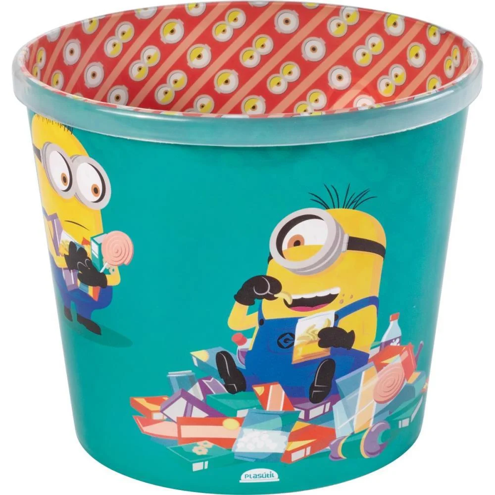 Balde Para Pipoca Minions Super Decorado 2,1L Plasutil
