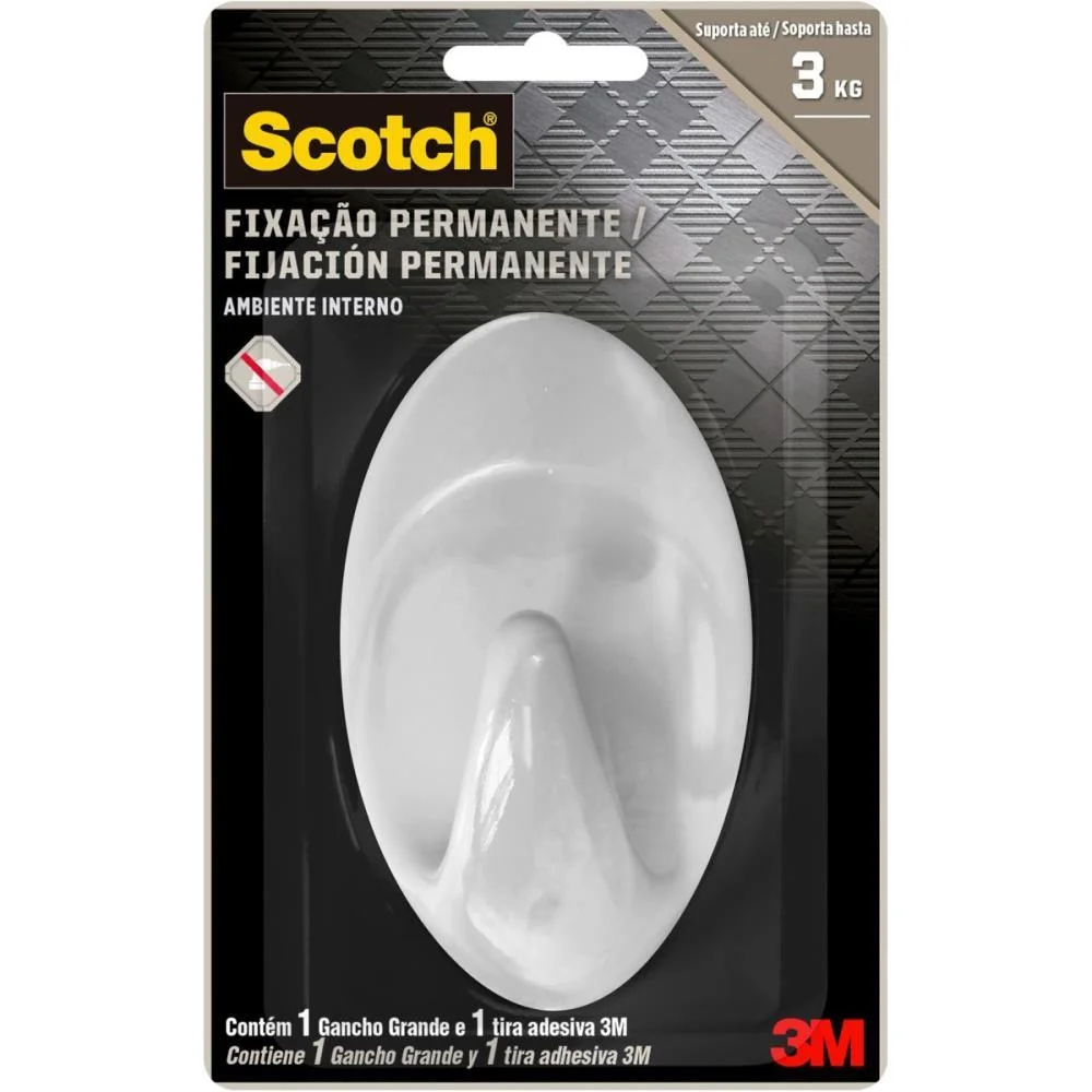 Gancho Plastico Scotch Plast. Extrema Gr. C/1 3M (Blister)