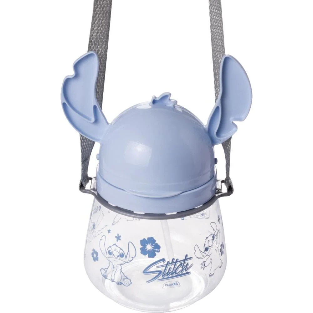 Garrafa Plastica Stitch Ludica Flip Autom. 1,1L Plasutil