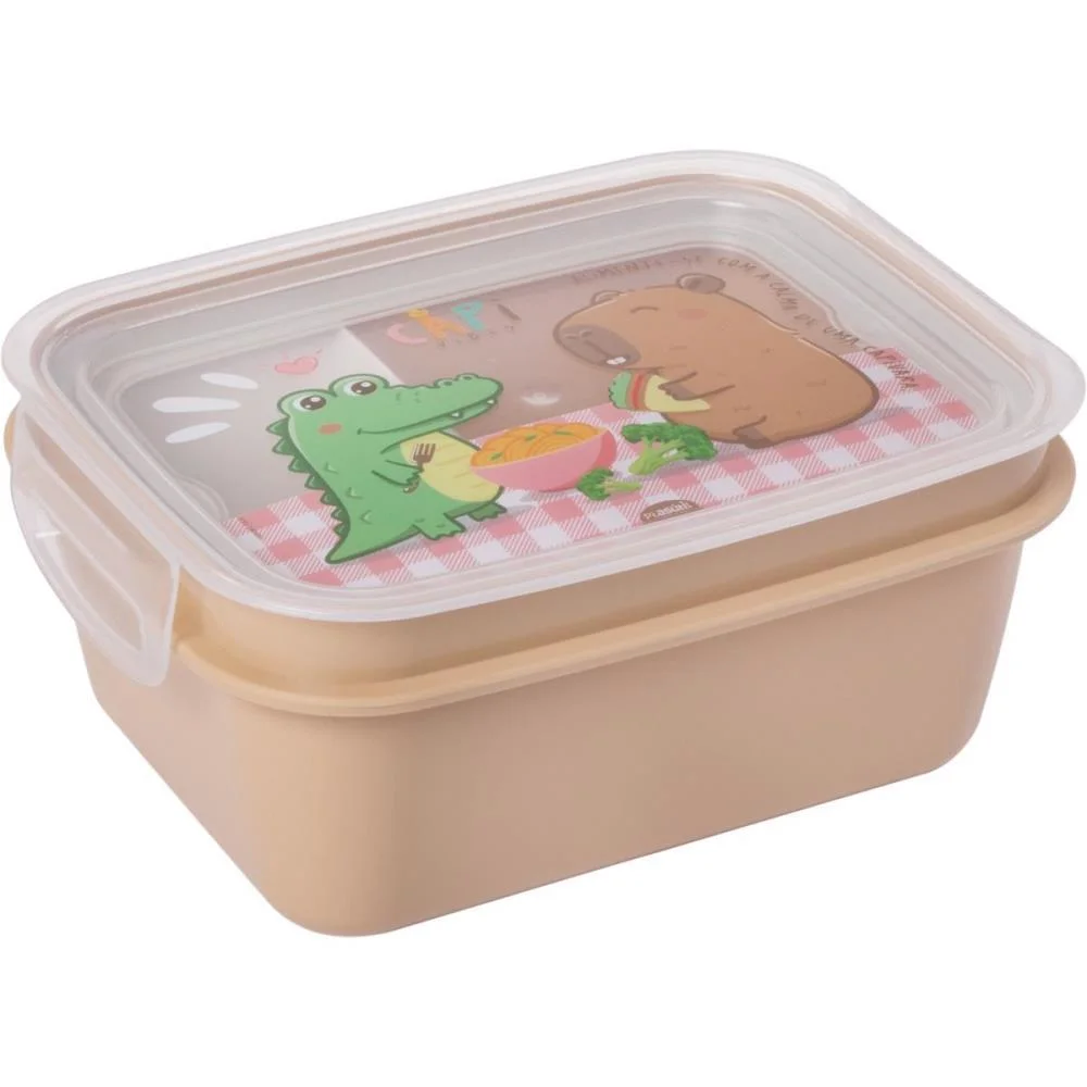 Marmita Capivara C/Compartimento 850Ml Plasutil