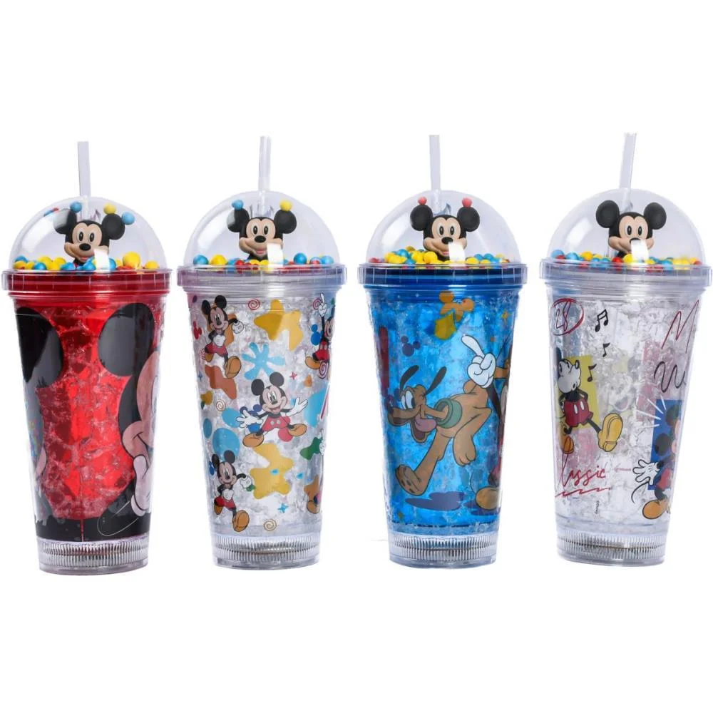 Copo Decorado Mickey C/Led/Canudo 450Ml (S) Bbr