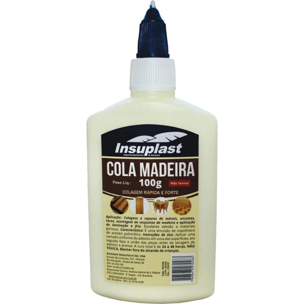 Cola Para Madeira Amarela 100G. Iris (Pct.c/06)