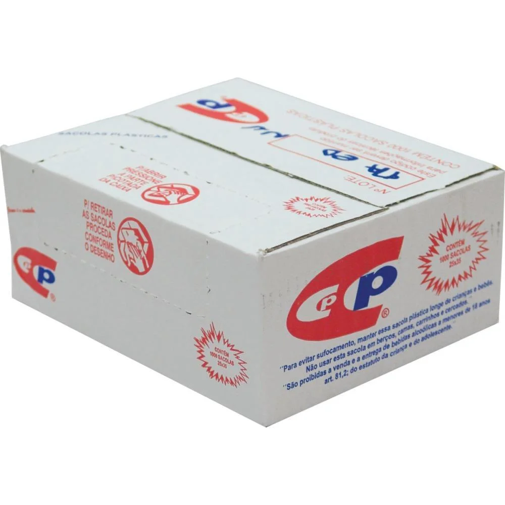 Sacola Plastica 25X35 C/1000 Unidades Central Plast (Caixa)