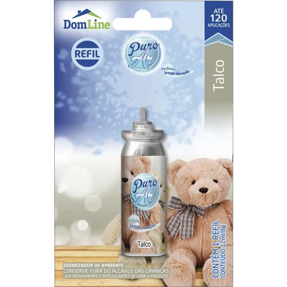 Odorizador De Ambiente Puro Ar Refil 12Ml. Talco Baston (Blister)