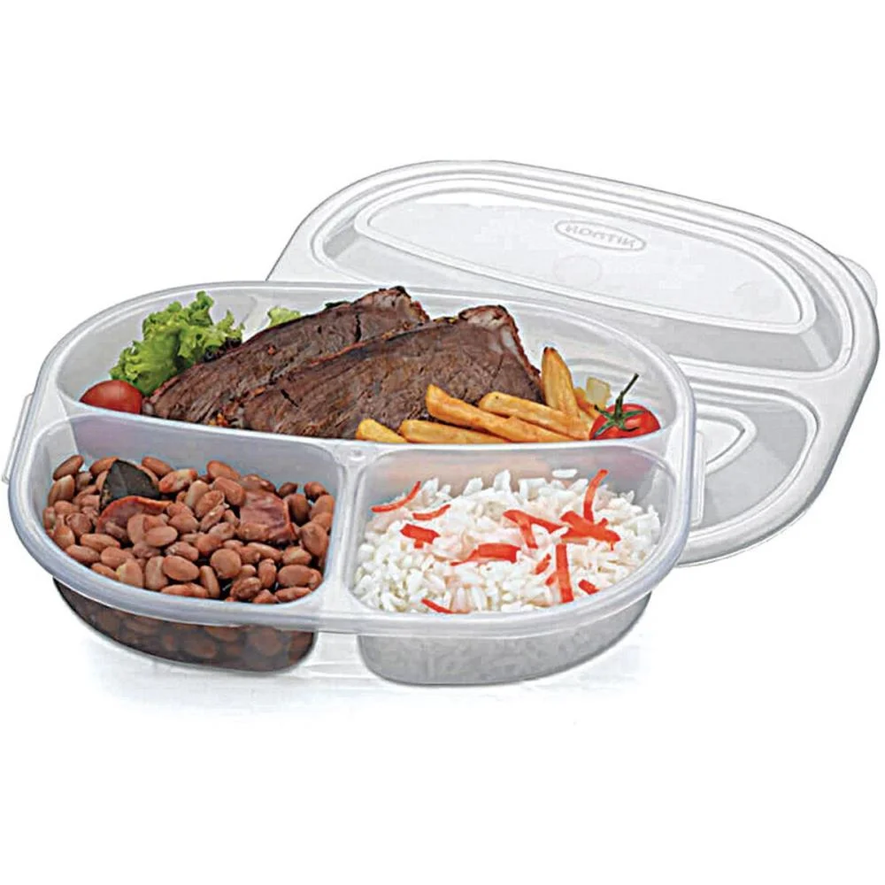 Pote Plastico Monaco C/3 Divisorias 1L Nitron
