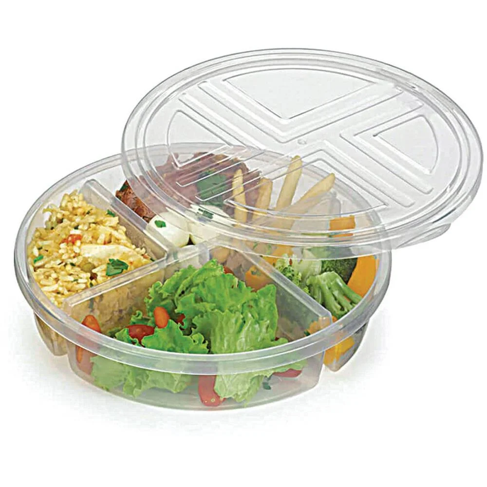 Pote Plastico Premier C/4 Divisorias 1,1L Nitron