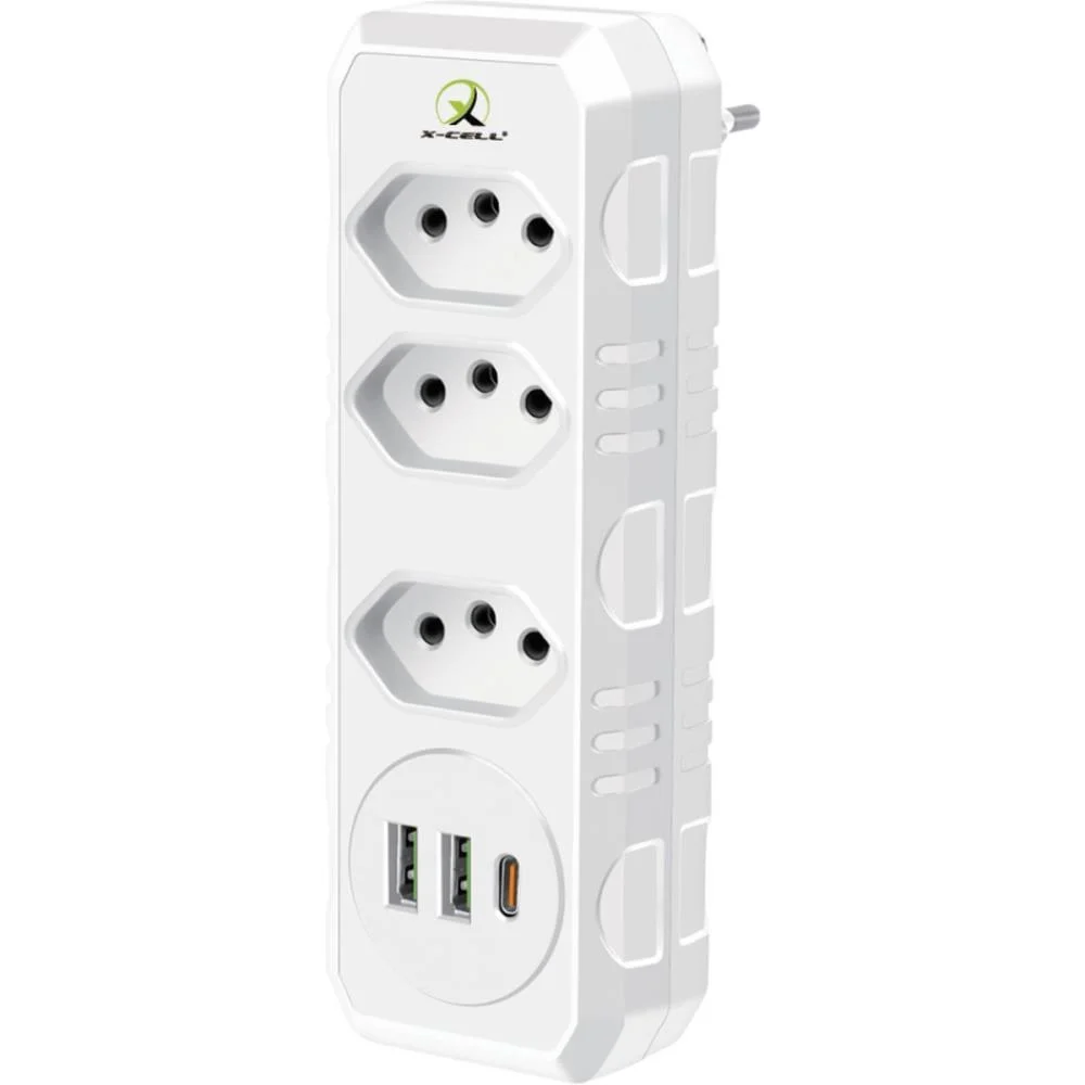 Adaptador Para Tomada Multifuncional 2P+T 10A Bivolt Flex