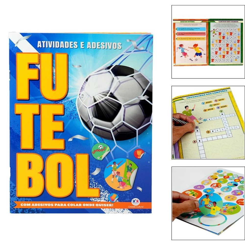 Copa Do Mundo Livro Futebol Ativid./Adesivos Magic Kids