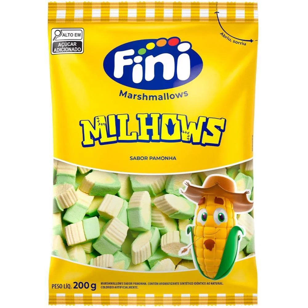 Doce Marshmallow Milhows 250G Fini