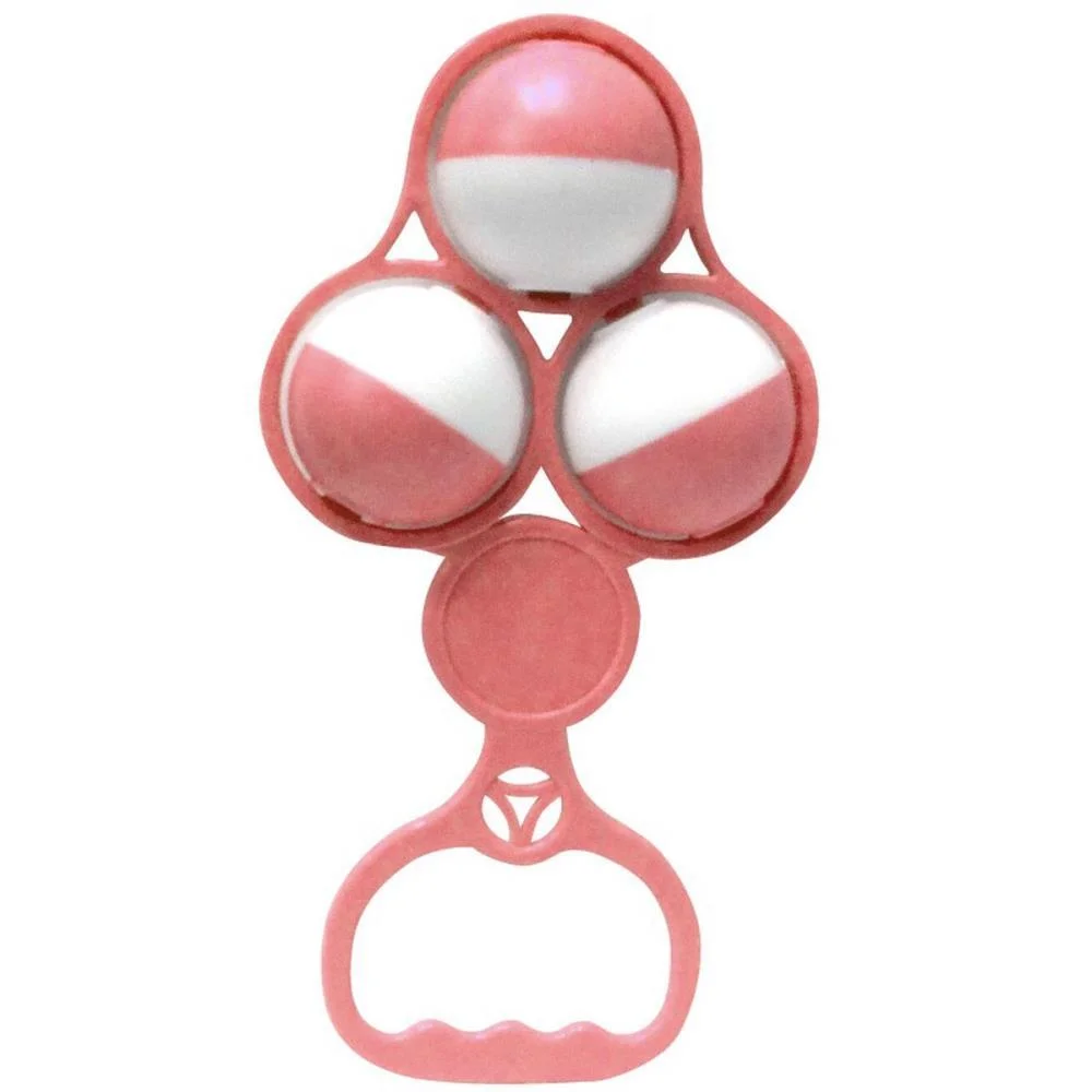 Mordedor E Chocalho Chocalho Bolas Rosa Solapa Pais E Filhos