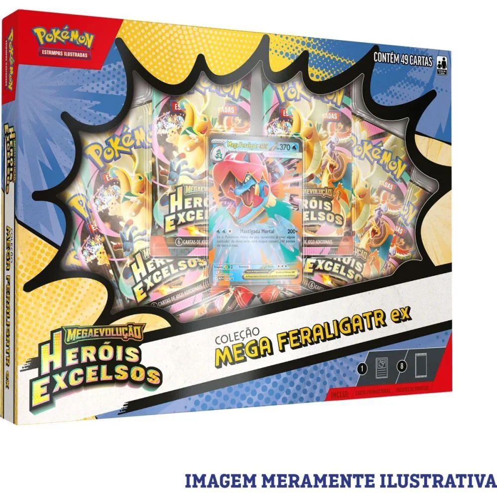 Jogo De Cartas Pokemon Box Herois Excelsos (S Copag