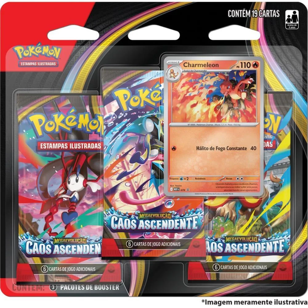 Jogo De Cartas Pokemon Me04 Caos Ascendente Copag (Bl.c/03)