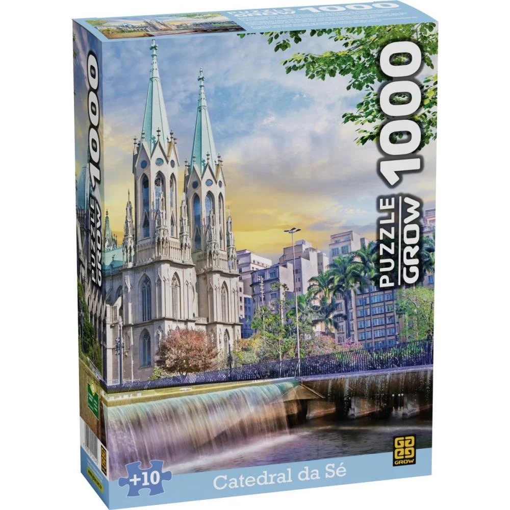 Quebra-Cabeca Cartonado Catedral Da Se 1000 Pecas Grow