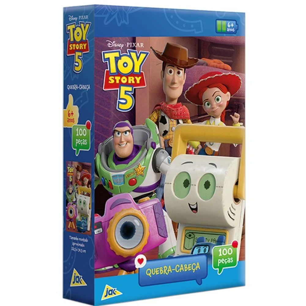 Quebra-Cabeca Cartonado Toy Story 5 100Pcs Toyster