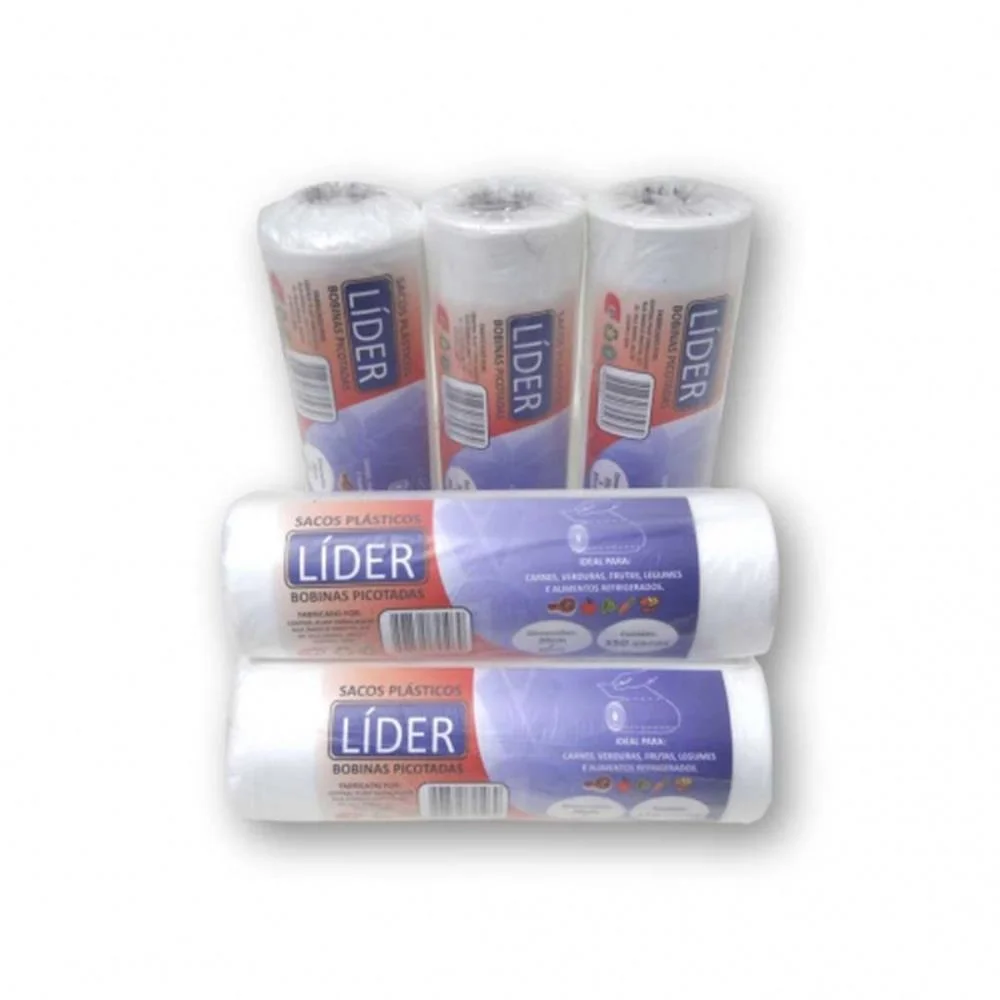 Saco Plastico Em Bobina 35X45 Picotada 5Kg. C/500Unid Central Plast (Bobina)