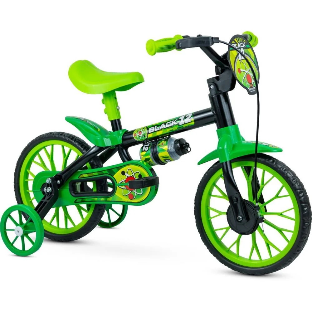 Bicicleta Infantil Aro 12 Black 12 Masc. Nathor
