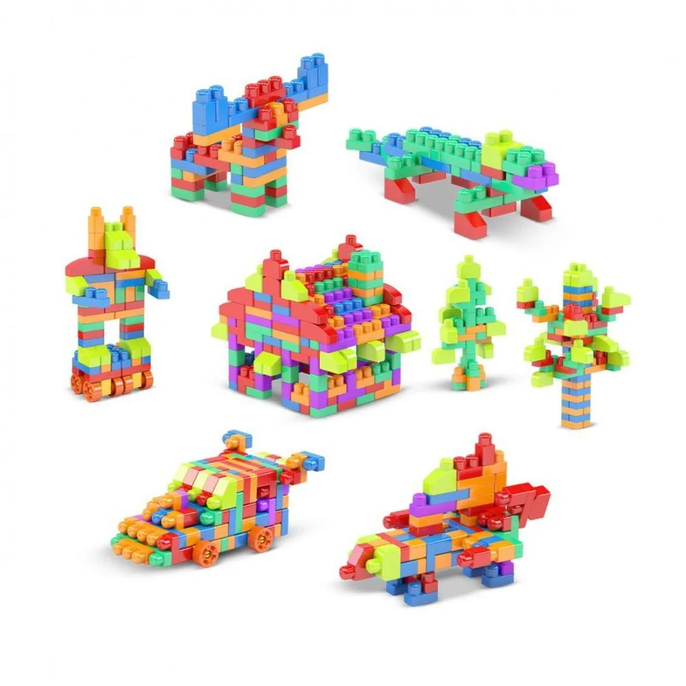 Brinquedo Para Montar Sacola Construcao Click 440Pcs Dismat