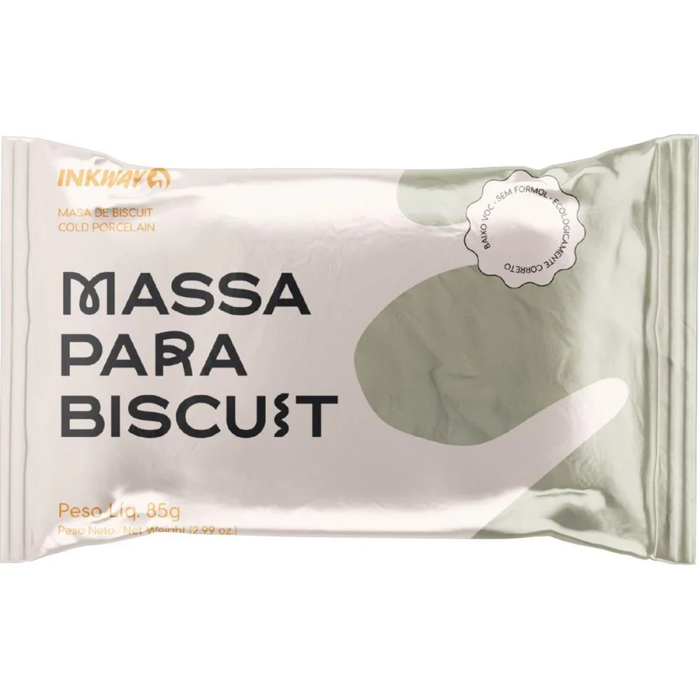 Massa De Porcelana Fria Biscuit 85G Natural Ink Way (Cx.c/10)