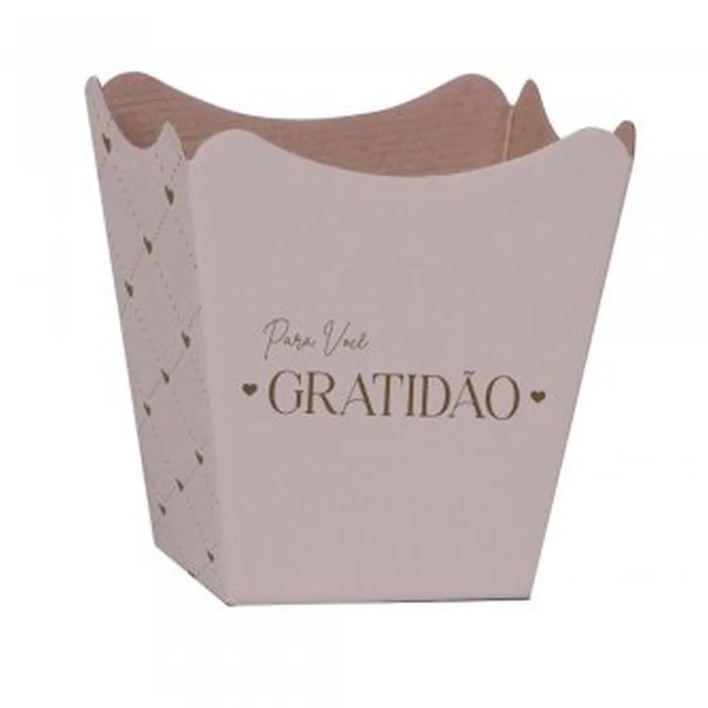 Cachepot Paper Decorado Pote 15 Essencia Nude 16X17X11 Xingo Embalagens (Pct.c/10)
