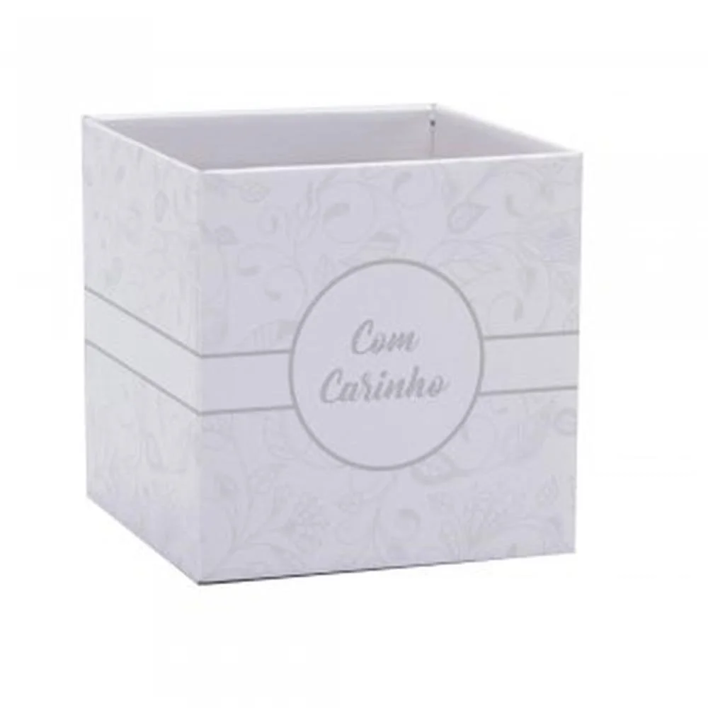 Cachepot Paper Decorado Pote 15 Blanc Quadrado Xingo Embalagens (Pct.c/10)