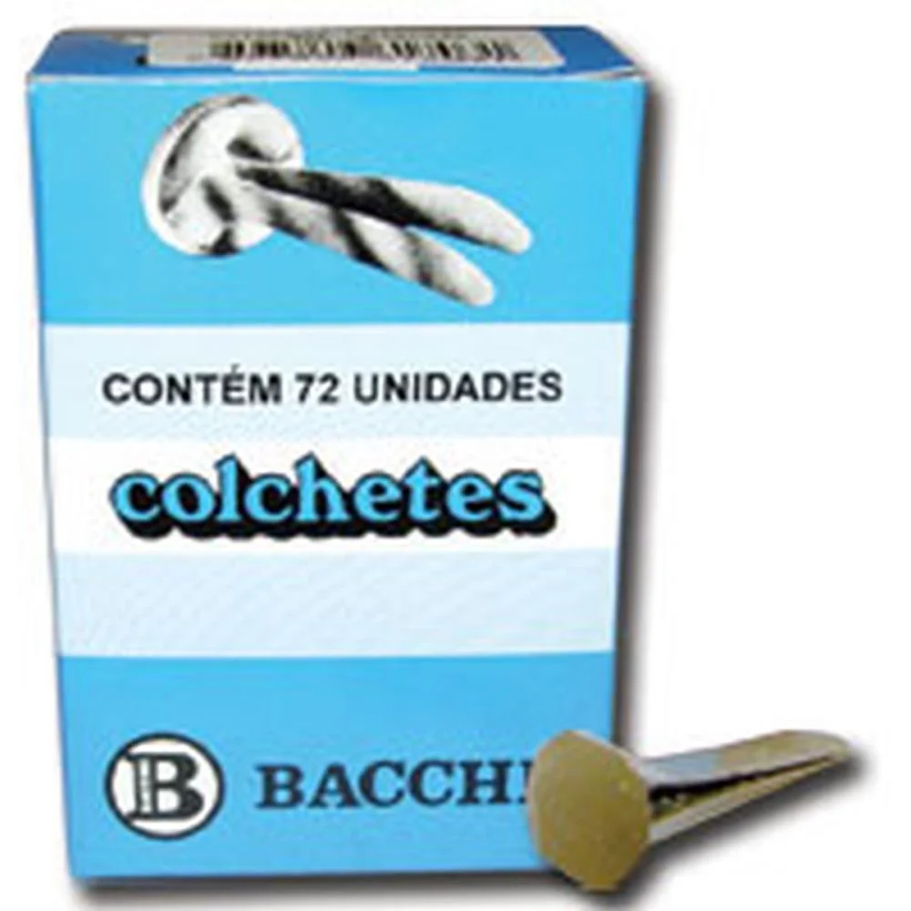 Colchete Latonados N.09 Cx.c/ 72Unid. Bacchi (Pct.c/10)