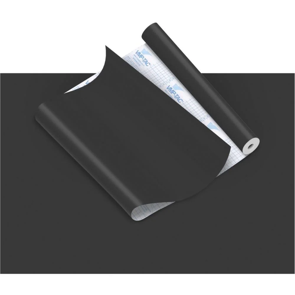 Plastico Adesivo 45Cmx10M Pvc Fosco Preto V.m.p. (Rolo)
