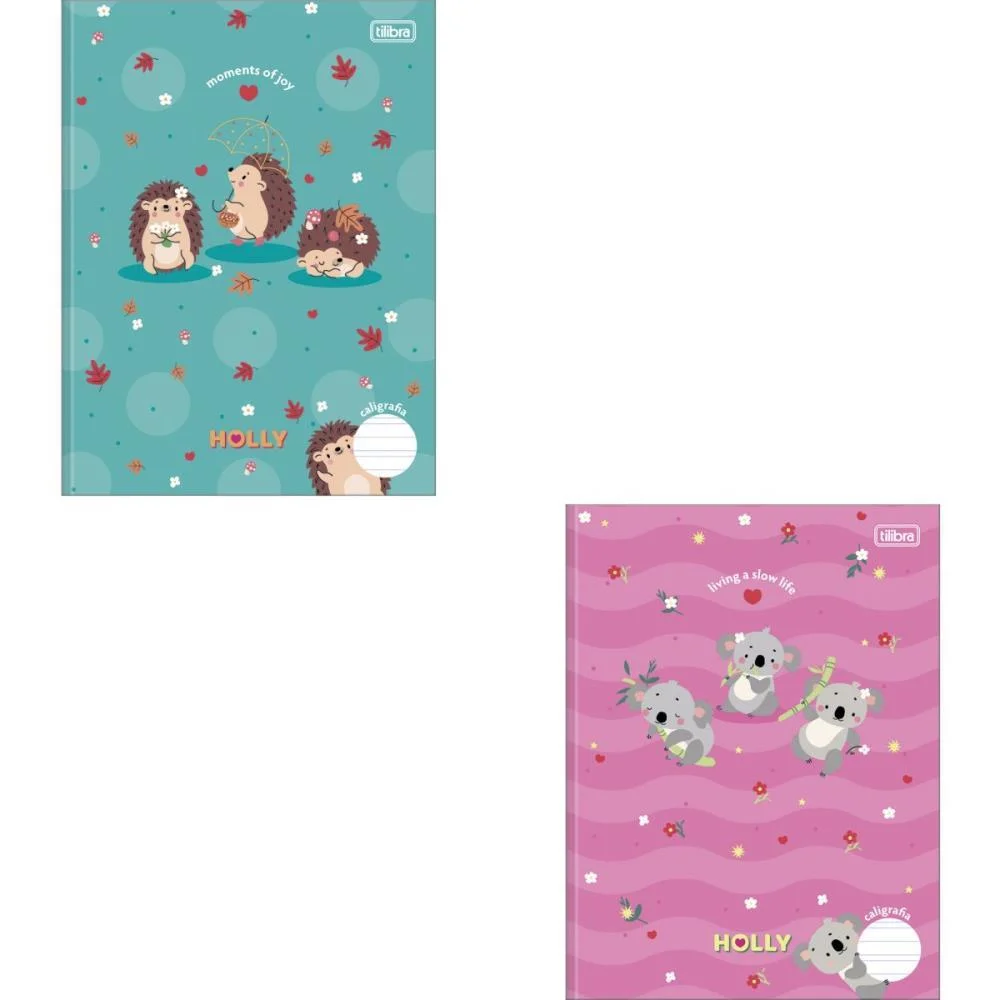 Caderno Caligrafia Capa Dura Holly 40Fls Brochura Vert. Tilibra (Pct.c/05)