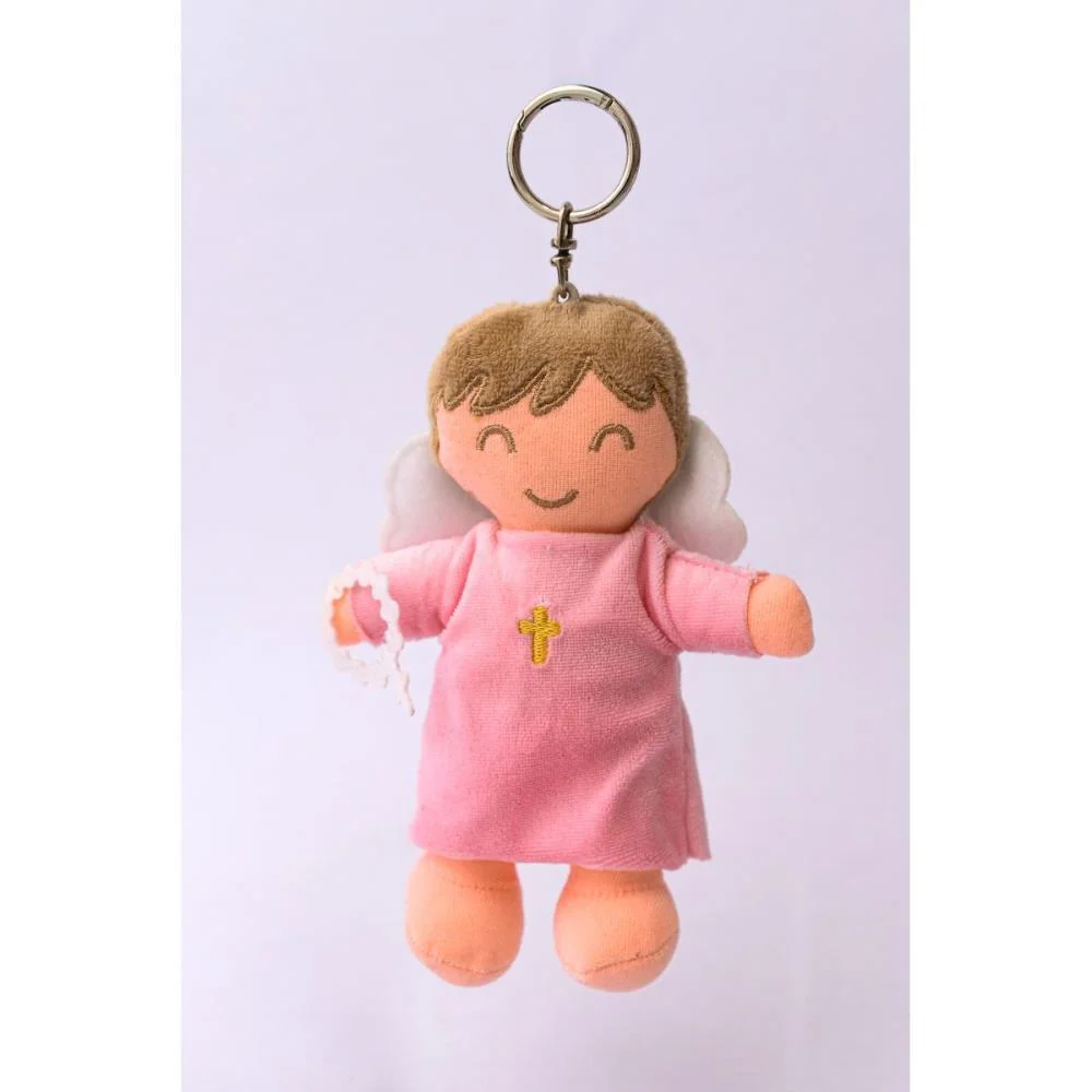 Chaveiro Anjinho Rosa 15Cm Zip
