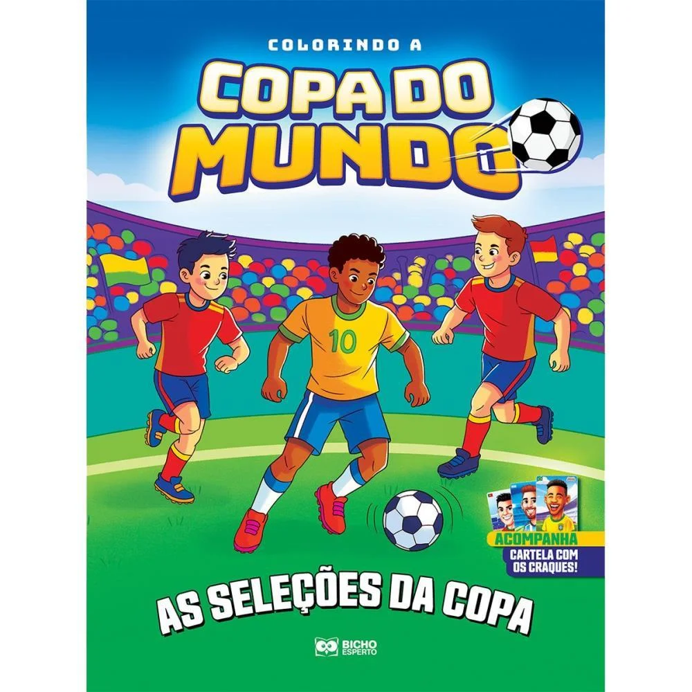 Copa Do Mundo Livro Colorindo A Copa 16Pgs Bicho Esperto (Pct.c/04)