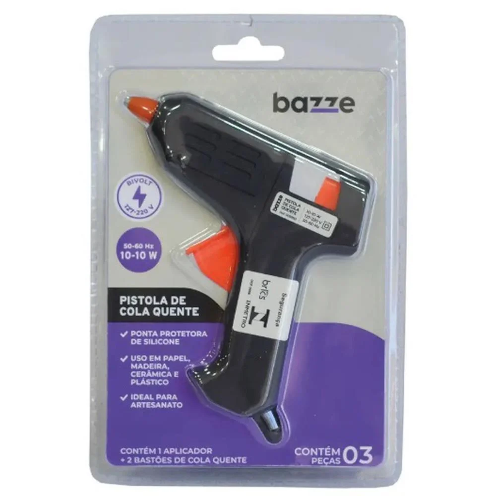 Pistola De Cola Quente Bazze 10-10W Pequena Bivolt Summit (Unidade)
