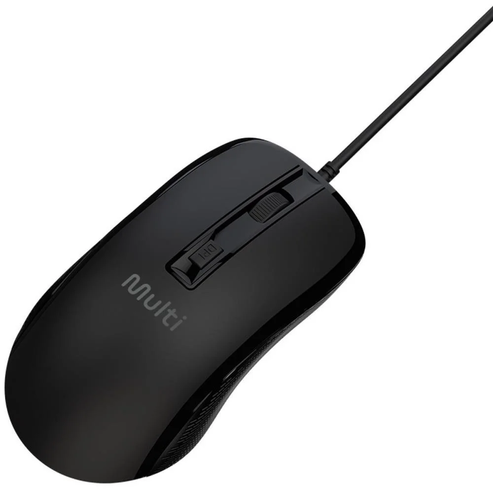 Mouse Optico Usb 2400Dpi 4Otoes Preto Multi (Unidade)