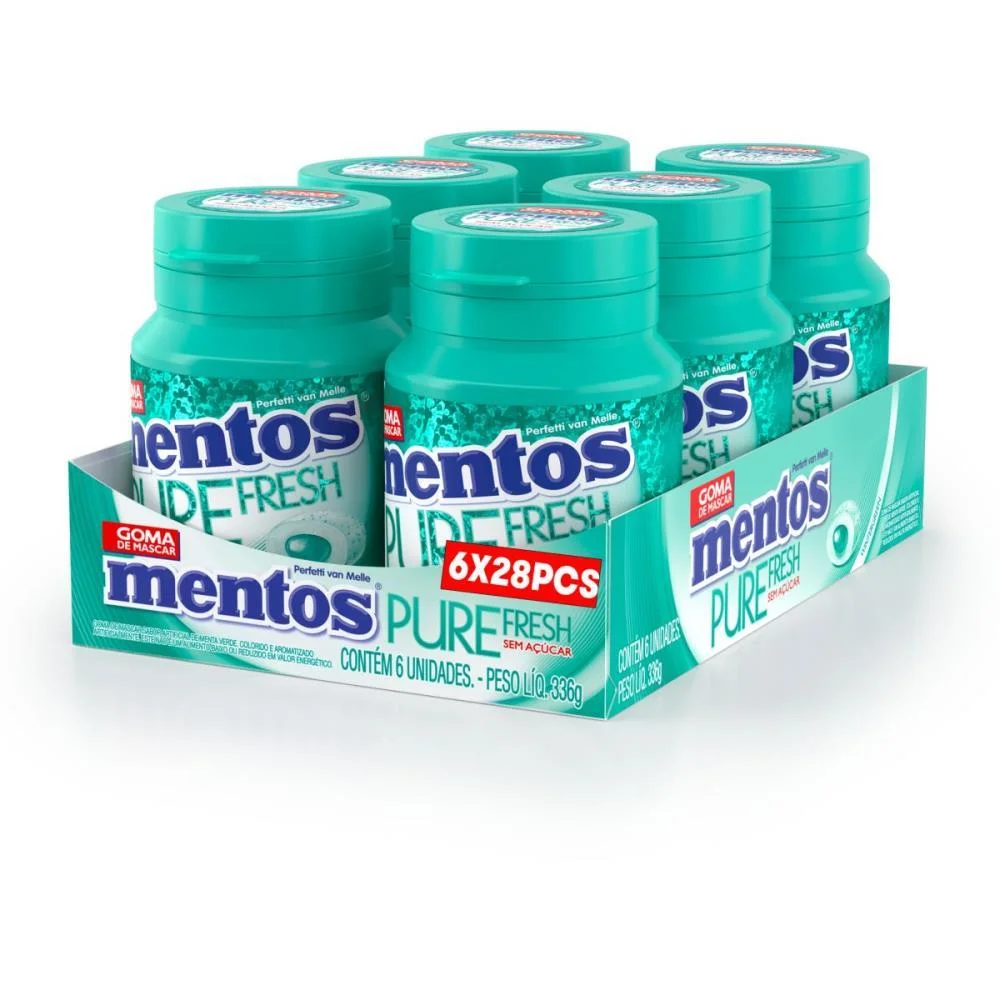 Goma De Mascar Mentos Wintergreen 56G 28Gomas Perfetti Van Melle (Dp.c/06)
