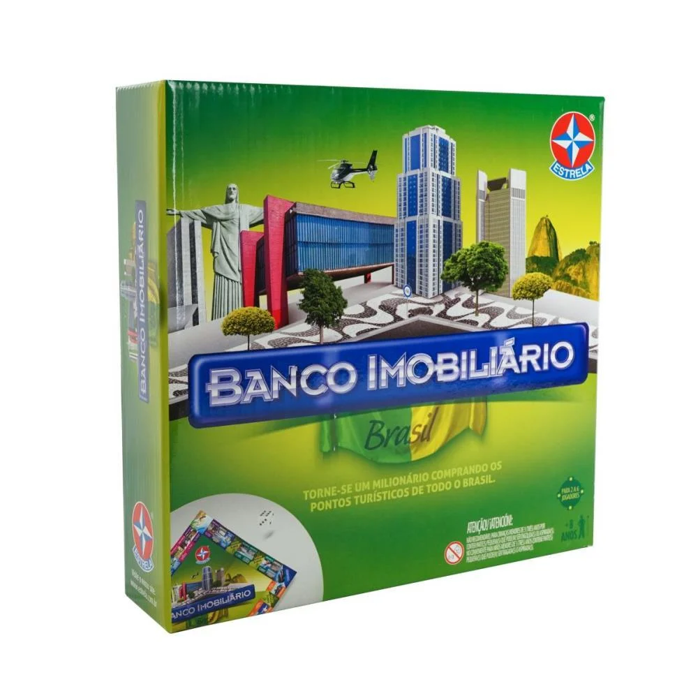 Jogo De Tabuleiro Banco Imobiliario Brasil Estrela (Unidade)