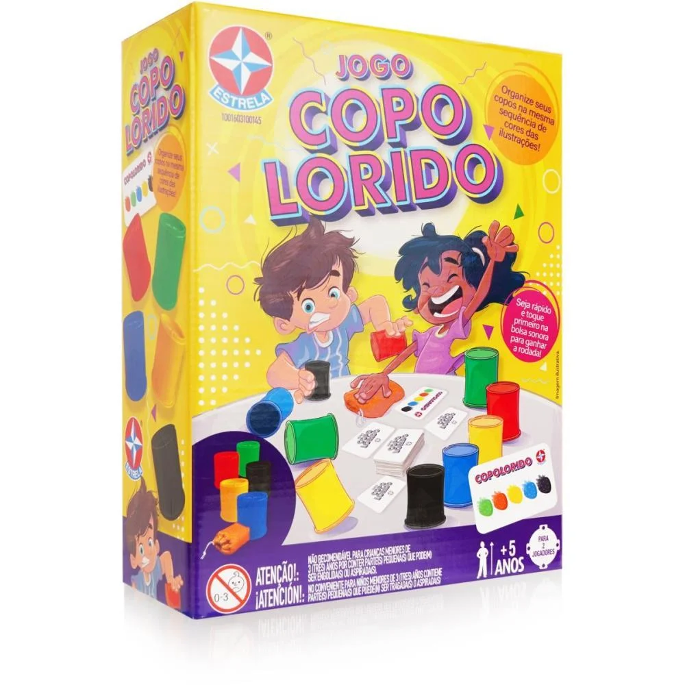 Jogo Diverso Copolorido Estrela (Unidade)