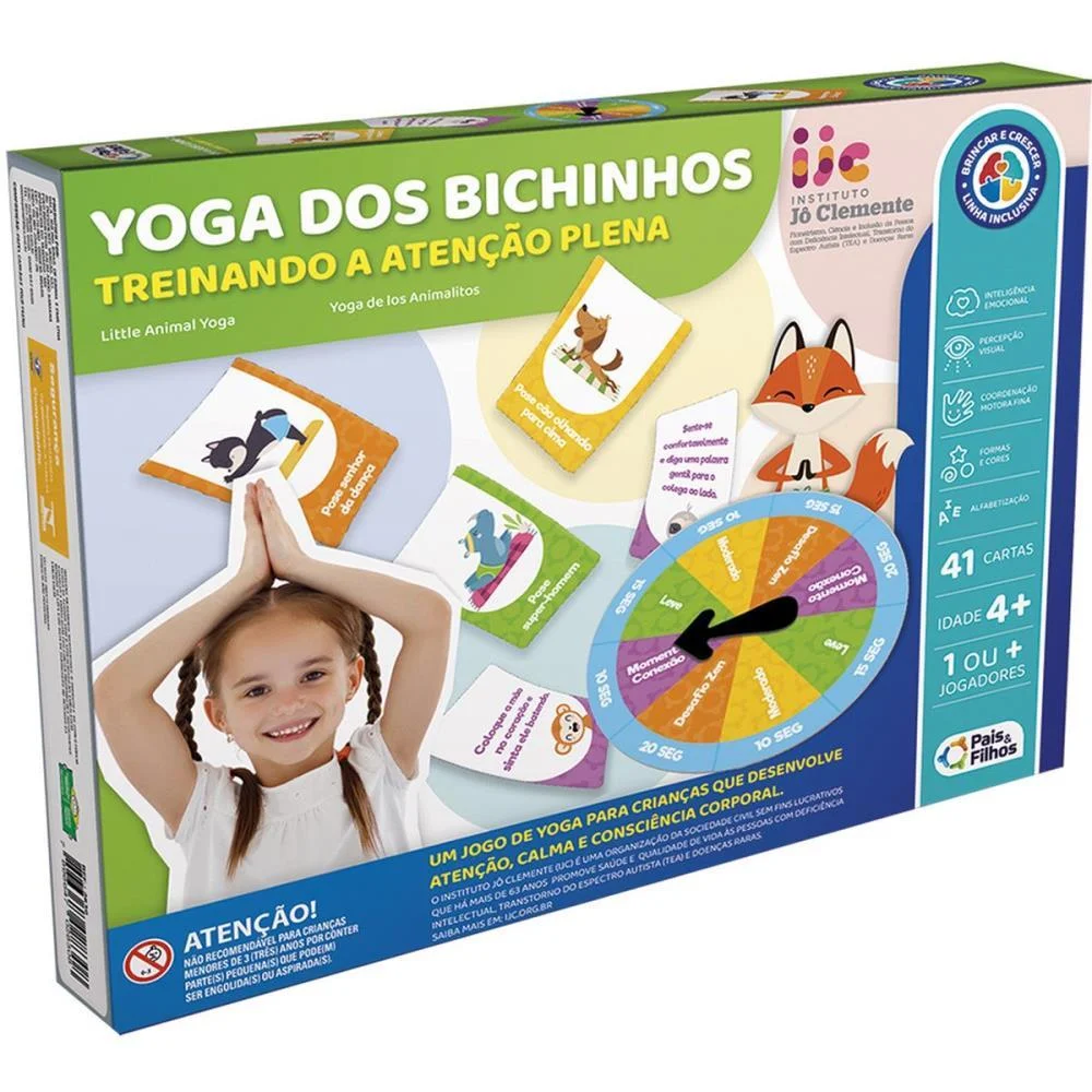Jogo Educativo Yoga Dos Bichinhos Pais E Filhos (Unidade)